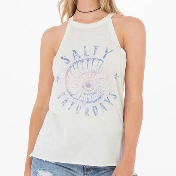 Icons Of Culture Tops - “Salty Saturdays” Graphic Tank